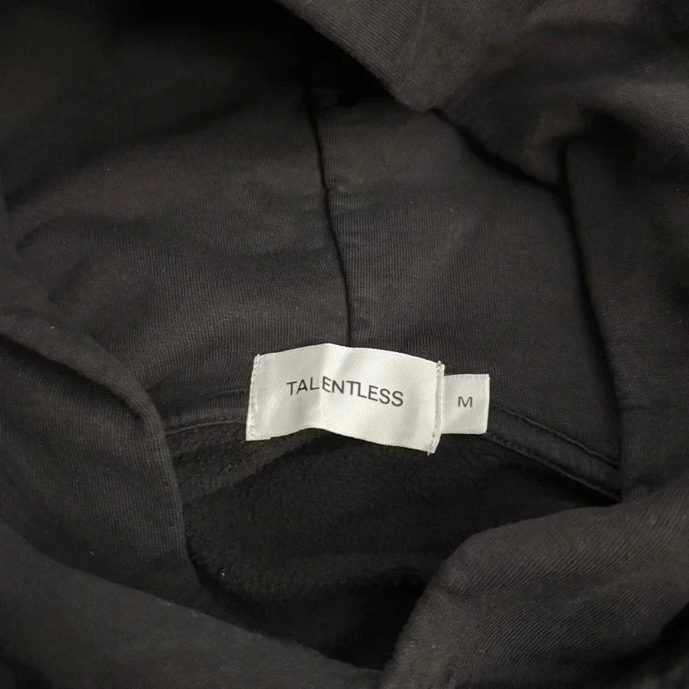 🆕 NWOT Talentless Vintage Black Hoodie in Medium - Picture 7 of 8